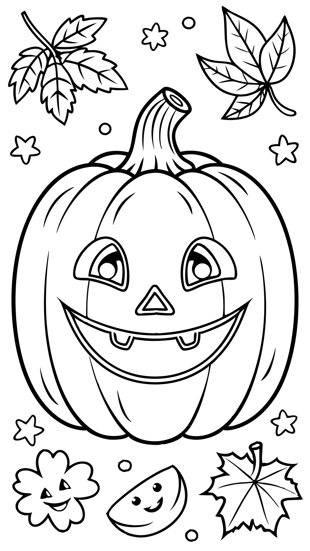 Página para colorear de Jack O’Lantern